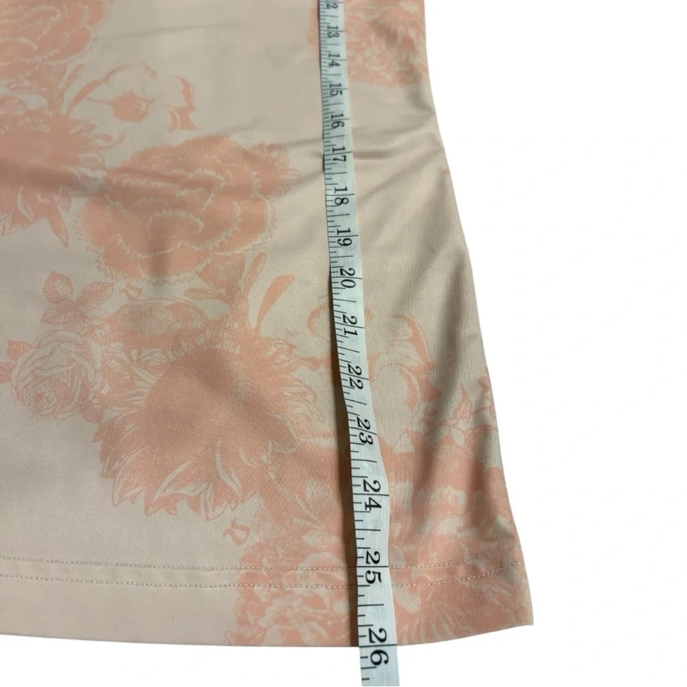 Lululemon Cool Racerback Tank Light Floral Pink Rose Size 8